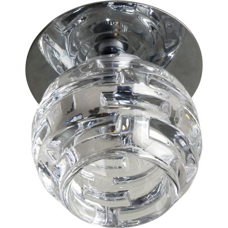 Spot encastré chrome cristal rond G4 20W Candellux
