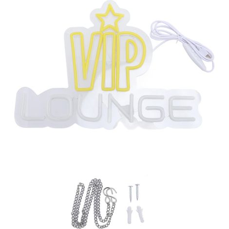 Néon LED VIP LOUNGE éclairage signe mural – Décoration nuit boîte bar hôtel salon ongles interface 5V, décoration (1/5)