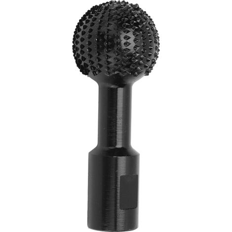 Tête de meulage sphérique noire, gouge à boule pour accessoire de sculpture électrique, bois, 10mm (1/5)