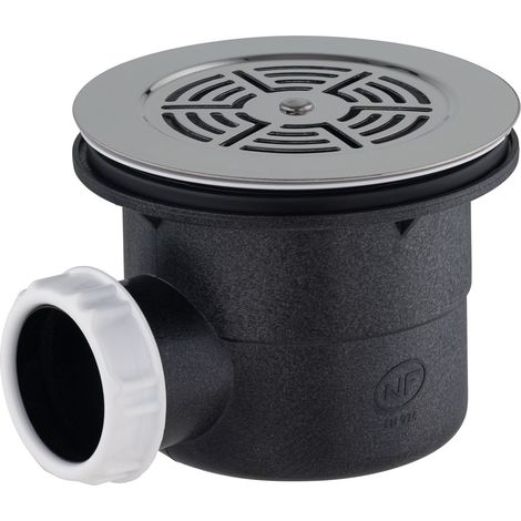 Noyon & Thiebault – Bonde de douche Ø90 mm sortie horizontale – Fixation à visser ou coller – Serrage 0 à 25 mm – Drainage efficace pour espaces confinés (1/2)