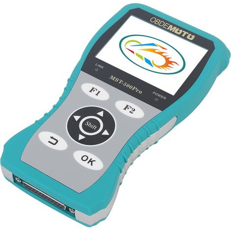 Valise Diagnostic Moto MST-500PRO – Scanner OBD EFI Multimarque Honda Yamaha Suzuki Kawasaki Vespa Piaggio Kymco, Lecture/Effacement Défauts, ABS, Live Data, Câbles Inclus (1/4)
