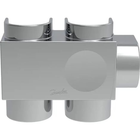 Danfoss Copertura in plastica per VHS-DV DG, sensore sinistro in cromo, radiatore 3/4'', 013G7965