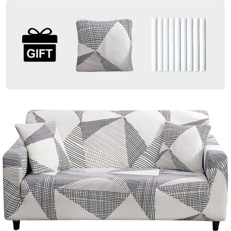 Housses de Fauteuil Housse Canapé Extensible Housse de Canapé 1 Place Housse Canapé avec 1 Housse de Coussin Modèle, (1/5)