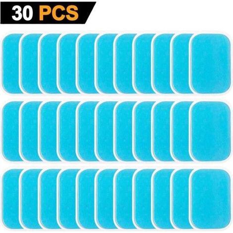 Lot de 30 patchs de gel de remplacement pour électro-stimulateur Abdominal Musculaire de Machine de Formateur ABS EMS (1/4)