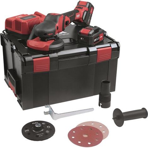 Flex Power Tools 504157 SE 125 18.0-EC/5.0 Set SUPRAFLEX Sander 18V 2 x 5.0Ah Li-ion FLXSE12518N (1/3)