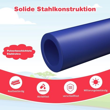 Dôme d'escalade avec toboggan pour grimper et glisser structure en acier robuste avec plateforme pour jardin extérieur (1/5)