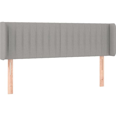 Maison Exclusive - Kopfteil mit Ohren Hellgrau 147x16x78/88 cm St