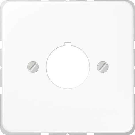 Jung Abdeckung für Befehlsgeräte mit 22,5 mm Ø 1fach, Duroplast, Serie CD, alpinweiß CD 564 WW (1/2)