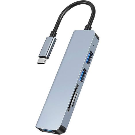 USB 3.0 5-in-1 Typ-C Dock Splitter mit Kartenleser für Windows und Mac (1/5)