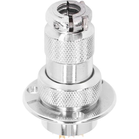 Kit de 15 connecteurs de prise aviation à bride ronde avec couvercle étanche 250 V 7ABEM25‑10Y (10 broches) (1/5)