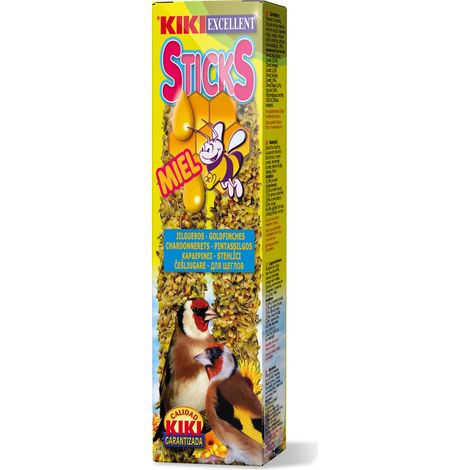 Bâtonnets de miel Kiki Sticks pour chardonnerets - 2 unités