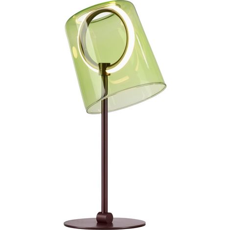 Lampe de table Zula noir avec verre vert - 4542-43 (1/5)