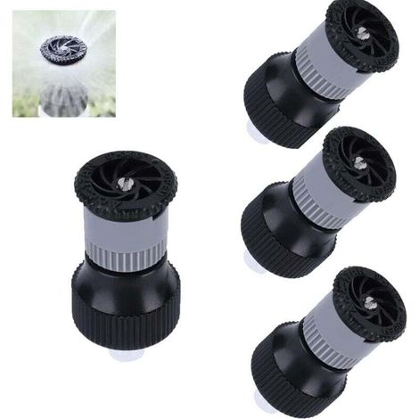 Turbine d'irrigation 1/2 pouce, tête d'arrosage à filetage interne DN15, buse d'irrigation de jardin réglable, prix de la tête d'arrosage automatique submersible (1/4)
