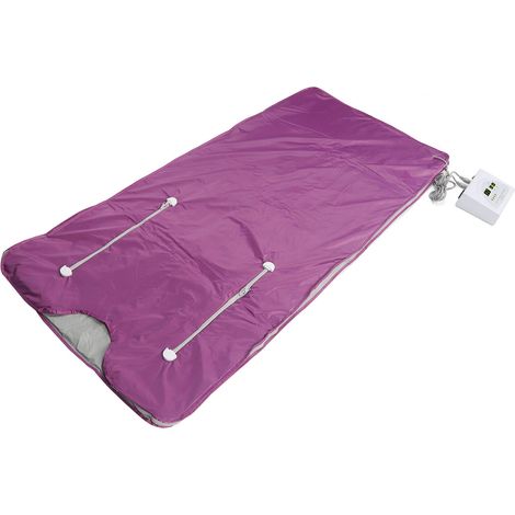 Couverture de Sauna Portable Infrarouge Lointain Désintoxication, Tapis Chauffant Corporel avec Télécommande, Prise UE 220V, Literie de Transpiration (1/5)