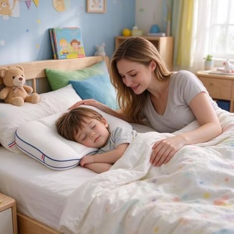 Générique Rebound Neck Support Child Pillows for Sleeping Ergonomic Cotton (1/5)