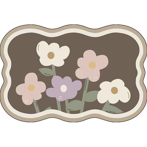 Tapis de sol de salle de bain en boue de diatomée, tapis absorbants antidérapants pour porte de toilettes (1/5)