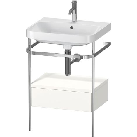Duravit Happy D.2 Plus c-shaped Set avec console métallique et