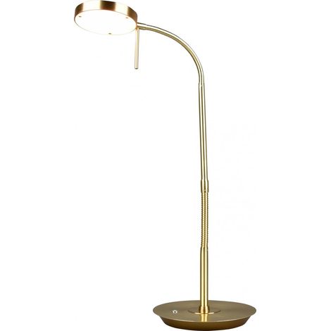 Lámpara de escritorio flexible Monza Led Touch Dimmer Brass Trio Lighting (1/5)