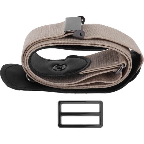 Ceinture élastique à boucle kaki pour jeans femme homme, accessoire mode extensible taille réglable