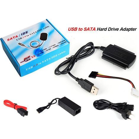 Adaptateur Sata / Ide Sur Usb 2.0 Prend En Charge Hd Disk Dsik 2.5 3.5 Câble Sata (1/2)