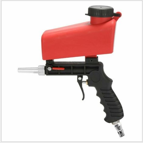 Pistolet de Sablage,Sableuse Portable à Sabler Sableuse Pneumatiques Sandblaster,Pistolet de Sablage Pneumatique avec Trémie pour Enlever Les écailles de Peinture Rouille (1/5)