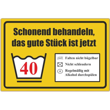 Plaque d'anniversaire 40 ans, pour femmes et hommes, décorative, en plastique, 30 x 20 cm (1/5)