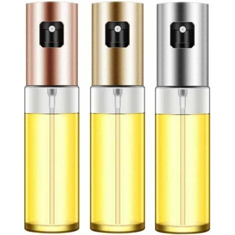 Pulvérisateur d'huile 100 ml – Bouteille en verre et ABS – Spray pour huile d'olive, vinaigre, sauces – Contrôle précis de la dose