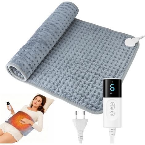 Coussin Chauffant Électrique 84x43cm, 9 Niveaux de Température (1/5)