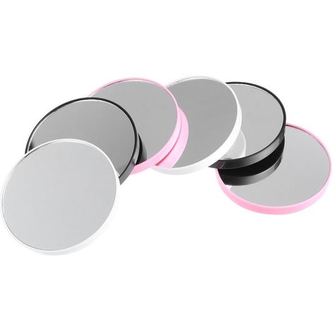 6pièces Miroir Grossissant Ronds de Poche Miroir Cosmétique Portable pour Femme avec Ventouses