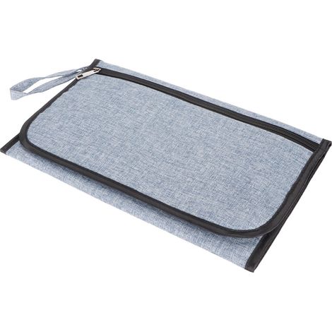 Matelas à langer pliable imperméable pour bébé, avec poche de rangement, idéal pour les voyages et les sorties (1/5)
