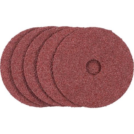 Discos de lija x5 base fibra 115x22mm grano 24 Stanley STA32150-XJ