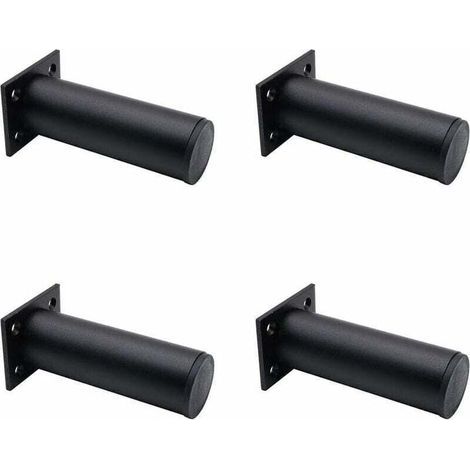 verstellbare Möbelfüße, mattschwarz, Aluminiumlegierung, 30 x 120 mm, TV-Ständerfüße für Couchtisch, Schrank, Sofastütze (1/4)
