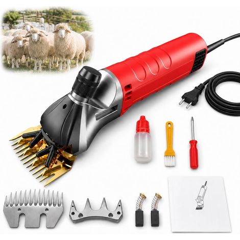 Tondeuse à Moutons 1200W Électrique 6 Vitesses Rouge (1/5)