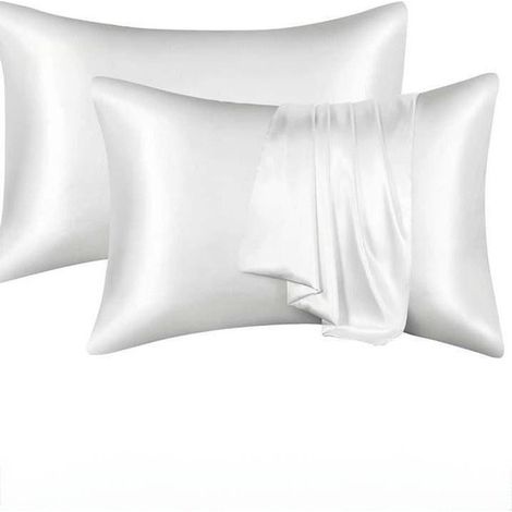 Lot de 2 taies d'oreiller - microfibre brossée douce et facile d'entretien - infroissable et résistante aux couleurs - 51 x 76 cm - Gris foncé (1/5)