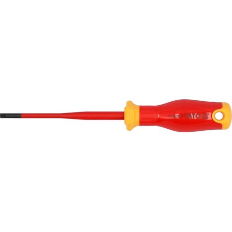 Cacciavite isolato yato extra slim rosso 4.0 x 100 mm (1/3)