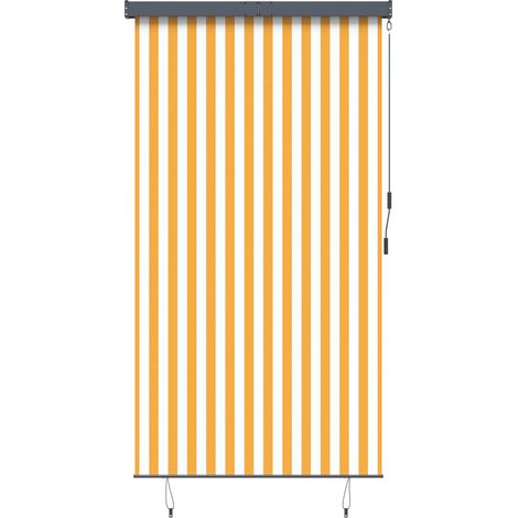 Maison Exclusive - Tenda a Rullo per Esterni 140x250 cm Bianco e Arancione
