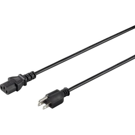 Sygonix SY-5042736 appareils IEC Câble de raccordement noir 2.00 m S592862