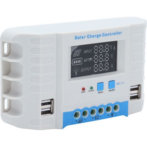 Solarladeregler mit LCD-Bildschirm, elektrischen Schutzfunktionen, Stoßfestigkeit, 30-A-Panelregler (1/5)