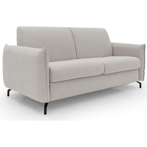 Scarlet Schlafsofa aus wasserfestem Baumwollmischgewebe T19 195 cm (mat.140x197) creme
