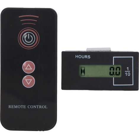 Minuterie électronique LCD à télécommande, 12 V-36 V, pour tracteurs, motoculteurs, repiqueuses de riz, broyeurs de branches, excavatrices et machines industrielles. Affichage numérique, 12 V-36 V, mo (1/5)