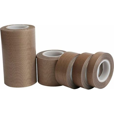 Rouleau de ruban adhésif en Téflon PTFE 19mm x 10m – Résistant aux températures -196°C à 300°C – Pour machines de mise sous vide - 19mmx10m (1/4)
