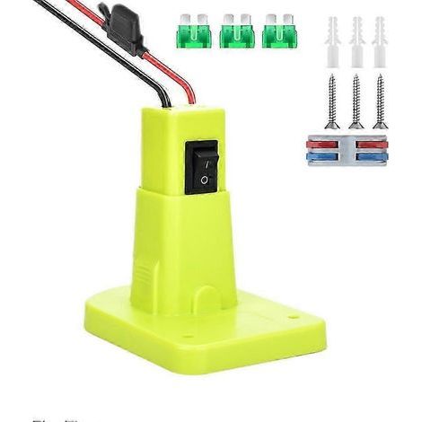 Power Wheels Adapter für Ryobi 18V Akku mit Sicherung und Adapterstecker für Ryobi 18V Li-Ion Akku (1/5)
