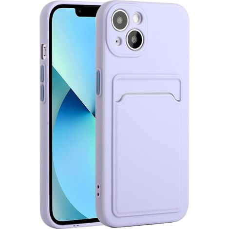 Custodia viola per iPhone 13 con slot per scheda SIM. (1/2)