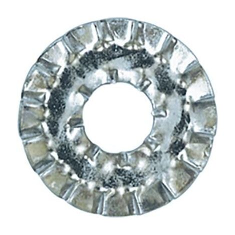 Rondelle Éventail Double Denture (DD) - Diamètre 6 x 18 mm - NFE 27-626 - Répartition de Charge - Usage Automobile et Bricolage - Réf. 531 - Sachet de 65