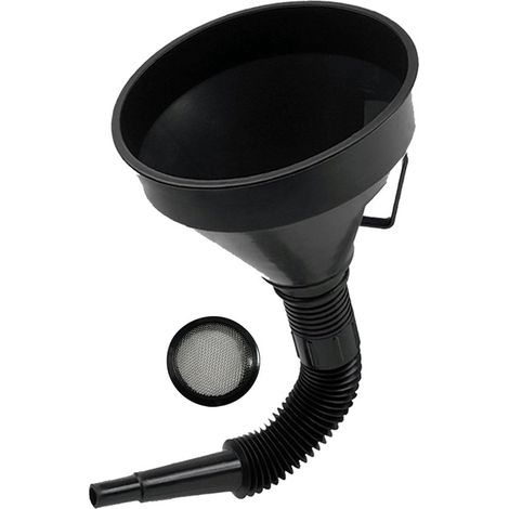 Entonnoir flexible – Entonnoir flexible à large bec avec poignée – Pour huile moteur, liquides, diesel, pétrole et essence (1/5)