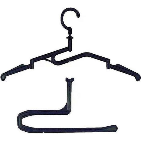 Lot de 10 portants à vêtements pliables pour un rangement rapide et une organisation optimale de la maison. (1/4)