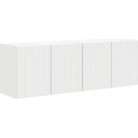 TV Wall Cabinet 2 pcs White 59.5 x 31 x 40 cm Engineered Wood vidaXL