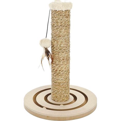 Puzzle pour chat en bois pour grattoir modèle bas (1/3)