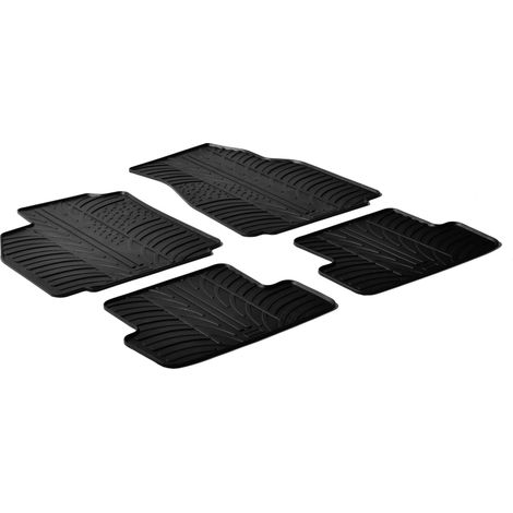 Set tappeti su misura in gomma - compatibile per  Renault Megane II 3p (10/0210/08) -  Renault Megane II 4p (10/0310/08) -  Renault Megane II 5p (10/0210/08) -  Renault Megane II Grandtour (09/0308/09