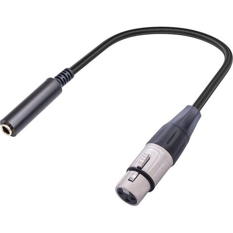 Geeignet für XLR-auf-6,35-mm-Klinkenkabel, XLR-Buchse-auf-6,35-mm-Klinken-Stereo-Audioadapter und 3-polige XLR-Buchse-auf-6,35-mm-Klinkenkabel.